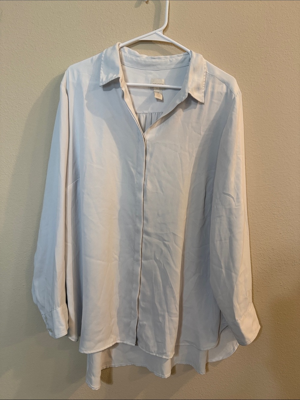 Chico's Pale Blue Button-Down Women's Blouse